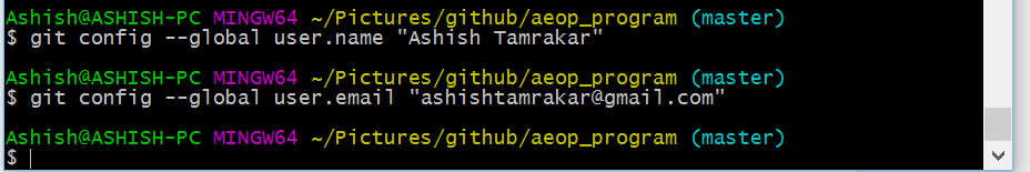 Git configuration