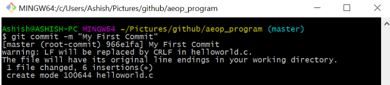 Git commit